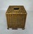 Vintage Rattan Cane Webbing Tissue Box Holder With Stainless Steel Liner Insert For Sale - Image 4 of 7