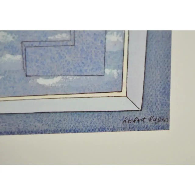 Rare 1965 Herbert Bayer "Tender Picture E" Offset Lithograph – Bauhaus Masterpiece For Sale - Image 9 of 10
