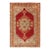 Early 20th Century Antique Turkish Oushak Rug With Stretched Floral Medallion 5'2"x8'2" For Sale