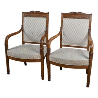 Empire Armchairs, Early 19th Century, Set of 2 For Sale