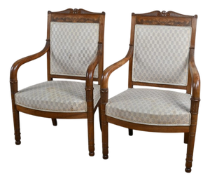 Empire Armchairs, Early 19th Century, Set of 2