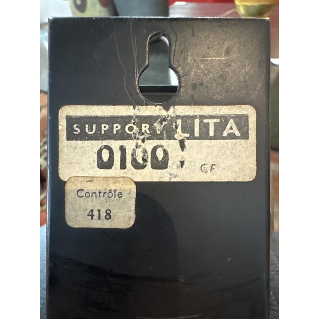 Black Pinch Light by René Jean Caillette for Lita For Sale - Image 8 of 9