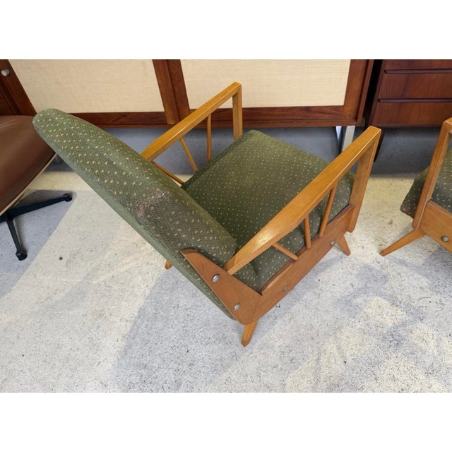 Mid-Century Danish Style Armchairs, Set of 2 For Sale - Image 10 of 18