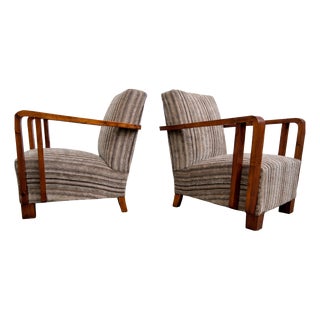 Art Deco Armchairs from Ferenc Fürst, Budapest, 1934, Set of 2 For Sale