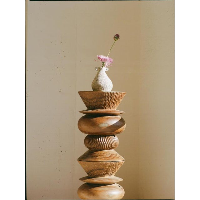 Nala Teak Stool by Heaps & Woods For Sale - Image 6 of 9