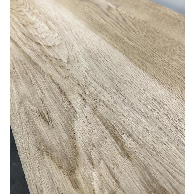 Vintage French White Oak Brutalist Sideboard, France, 1960s For Sale - Image 13 of 15
