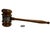 Wood 1930's Wooden Presentation Gavel With Engraved Sterling Silver Band American Speech Correction Assn. For Sale - Image 7 of 7