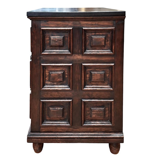 Late 19th Century Antique Spanish Renaissance Revival Nightstand For Sale - Image 5 of 10