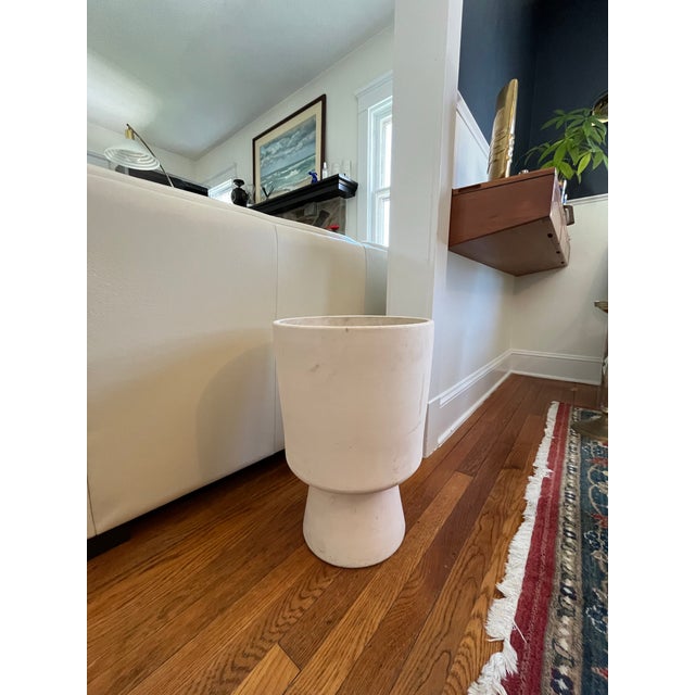 Mid-Century Modern Mid Century Malcolm Leland Chalice Planter Bisque Finish For Sale - Image 3 of 6