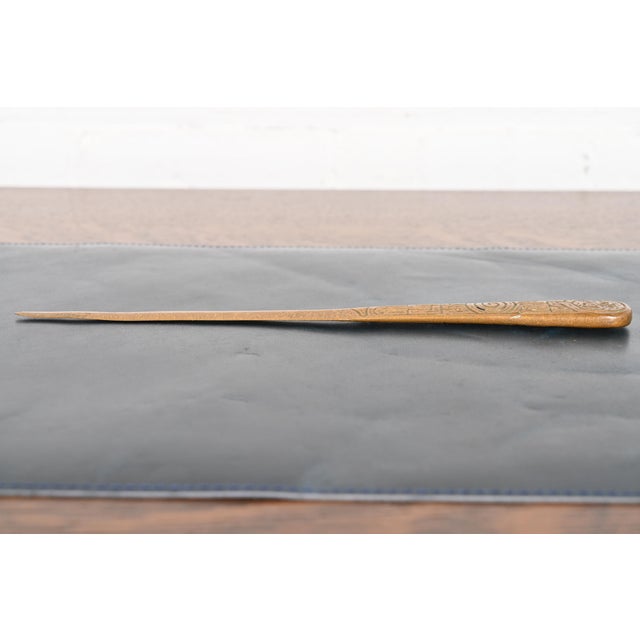 Tiffany Studios Tiffany Studios New York Zodiac Bronze Doré Letter Opener For Sale - Image 4 of 11