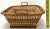Exceptional Late 19th Century Antique Victorian Hand Woven Wicker Sweetgrass & Satin Sewing Basket Possibly Shaker Made For Sale - Image 11 of 12