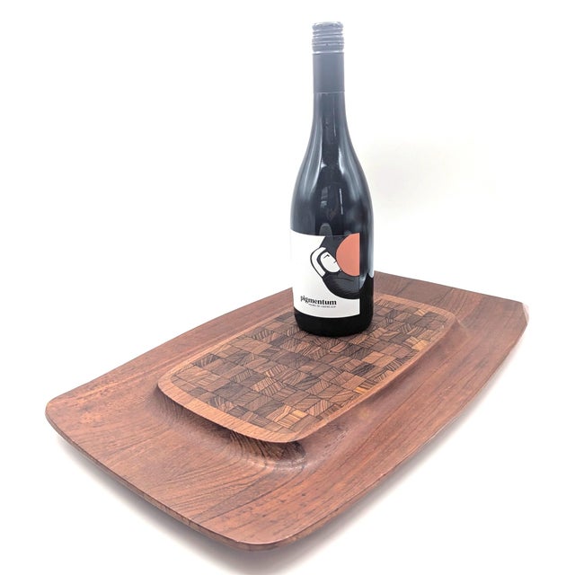 Wood 1960s Dansk Teak Cutting Board or Charcuterie Tray Designed by Jens H. Quistgaard For Sale - Image 7 of 11