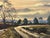 Sunset in Ireland Countryside - Original Oil Painting by Northern Irish Artist 1985 Circa For Sale - Image 10 of 11