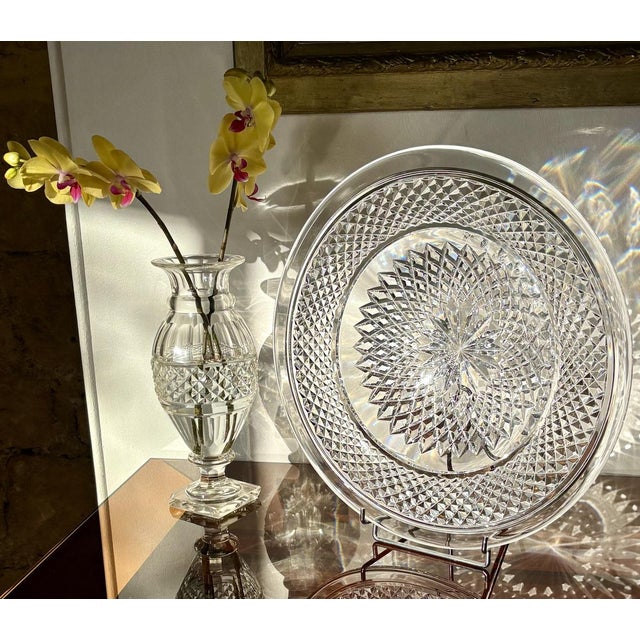 Decorative Plate in Montcenis Crystal, 1800s For Sale - Image 4 of 15