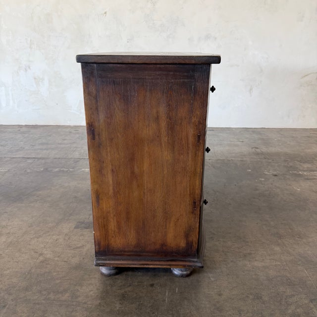 Early 21st Century Vintage European Style Reclaimed Pine 3 Drawer Dresser For Sale - Image 5 of 9