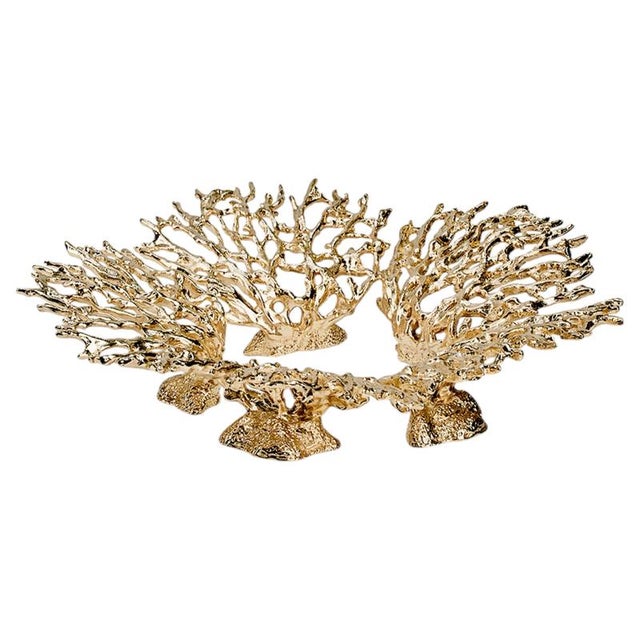 Gold Maris Polished Brass Candleholder by Maeve For Sale - Image 8 of 8