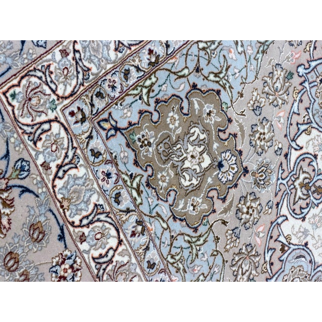 Pasargad Beige Persian Isfahan Silk & Wool For Sale - Image 13 of 18