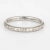 1920s 1920s Antique Deco Wedding Band 18 Karat White Gold Flower Pattern Vintage size 6.5 For Sale - Image 5 of 6