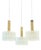 Mid-Century Modern Murano Ice Glass Triple Pendant Light from Doria Leuchten, Germany, 1960s For Sale