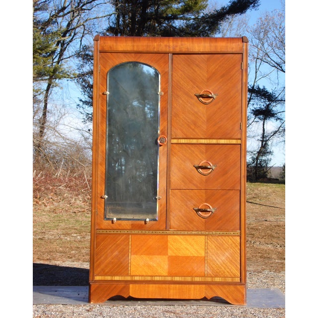 Vintage b Furniture Art Deco Waterfall Bedroom Set Full Bed Dresser