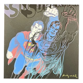 After Andy Warhol, Superman Blue-Black , 1980s, Print For Sale