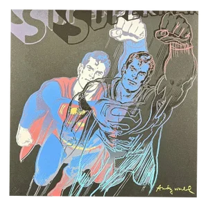 After Andy Warhol, Superman Blue-Black , 1980s, Print