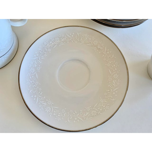 Traditional 1970s Noritake "Lorelei" Cups & Saucers Set- 16 Pieces For Sale - Image 3 of 6