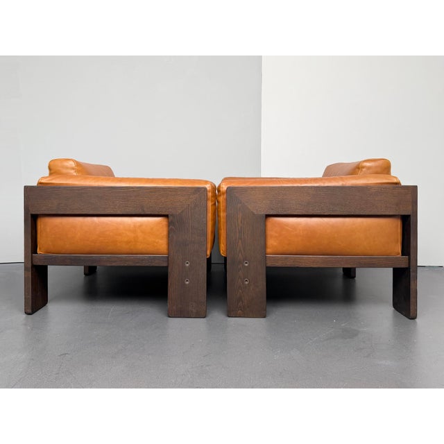 Bastiano Lounge Chair in Ash and Cognac Leather by Afra & Tobia Scarpa, Italy, 2000 For Sale - Image 3 of 12