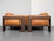 Bastiano Lounge Chair in Ash and Cognac Leather by Afra & Tobia Scarpa, Italy, 2000 For Sale - Image 3 of 12