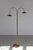 Metal Scandinavian Art Deco Floor Lamp in Brass and Glass, 1920s For Sale - Image 7 of 18