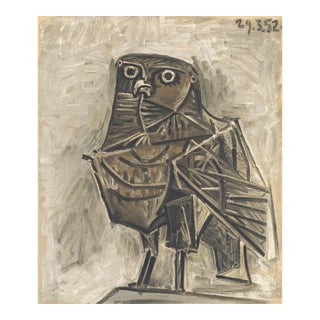 1954 Pablo Picasso Lithograph "Le Hibou" (The Owl) For Sale