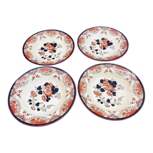 A Set of 4 Antique Doulton’s Alma Pattern Soup Plates, Circa 1880’s
