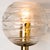Murano Clear Glass and Brass Wall Lights attributed to Doria Leuchten, 1960s For Sale - Image 6 of 13