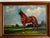 Realism Antique Large Classic Oil Painting of a Thoroughbred Horse in Wood Frame For Sale - Image 3 of 9