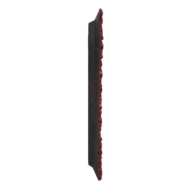 Traditional Barcelona Mirror - Glossy Burgundy For Sale - Image 3 of 10