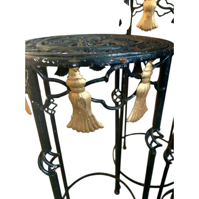 1960s Iron Plant Stands - Set of 3 For Sale In Boston - Image 6 of 6