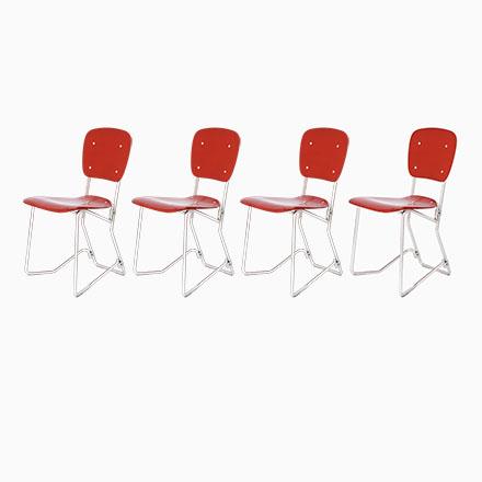 Aluflex Stacking Chairs by Armin Wirth, Germany, 1951, Set of 4 For Sale - Image 12 of 12