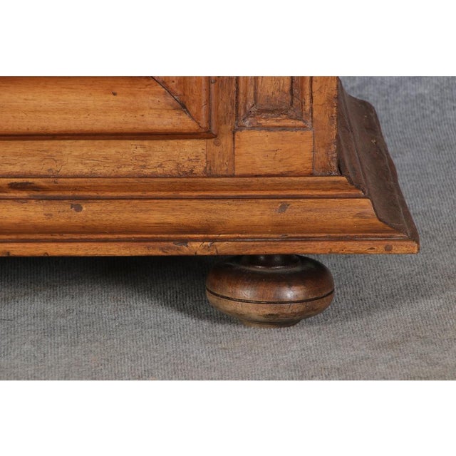 Baroque Narrow Cabinet in Walnut, France, 1700s For Sale - Image 9 of 18