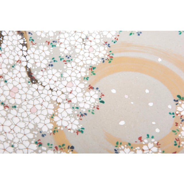 Hand-Painted Japanese Ceramic Bowl For Sale - Image 15 of 17