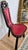 Vintage Spanish Brutalist Tripod Chair With Red Leather Upholstery For Sale In Dallas - Image 6 of 14
