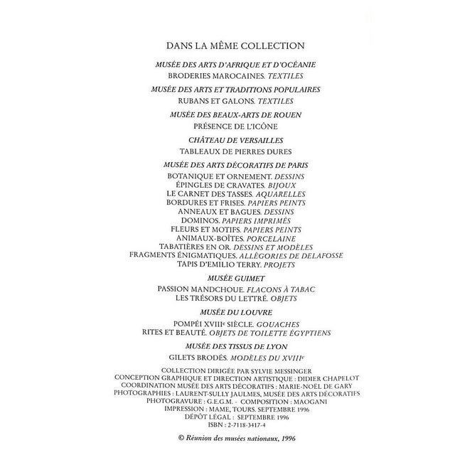 [48] pp. Musee des Arts Decoratifs 1996 8" x 5 1/2" A small study of the chair designs of Emilio Terry. Terry's style is...