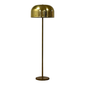 1960s Brass Mushroom Floor Lamp in the Style of Laurel