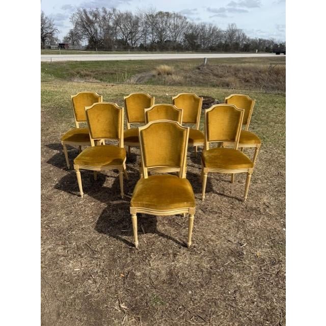 French Country Fine 19th Century Louis XVl Dining Chairs - Set of 8 For Sale - Image 3 of 18
