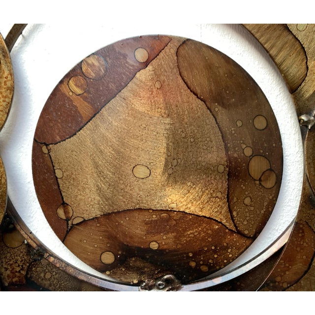 Mid-Century Danish Brutalist Metal Wall Sculpture and Candle Holder by Henrik Horst For Sale - Image 9 of 18