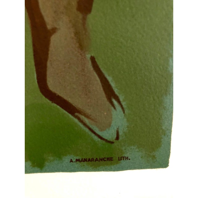 Modern Mane Katz, Russian French Judaica Jewish Bride Shtetl Wedding Lithograph Mourlot Paris, 1966 For Sale - Image 3 of 5