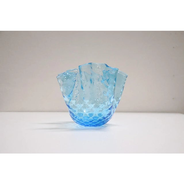 Italian Murano Glass Handkerchief Vase, 1950s For Sale - Image 6 of 10