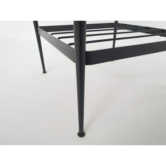 Wood Small Teak and Metal Side Table, Netherlands, 1950s For Sale - Image 7 of 9