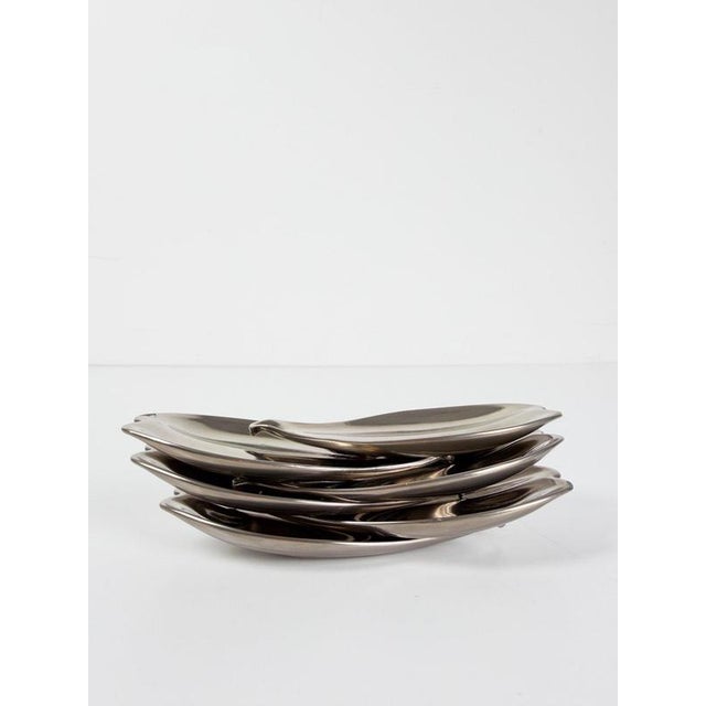 Mid-Century Italian Chrome Flower Cocktail Ashtrays, 1960s, Set of 6 For Sale - Image 18 of 18
