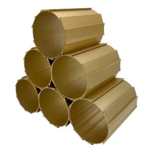 Gold Mid-Century Modern Anodized Aluminum Modular Wine Rack