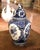 This striking vintage covered ginger jar was crafted in Holland circa 1960. Made of glazed ceramic in the traditional...